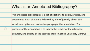 Paper代写 Annotated Bibliography